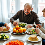 노화 역전 기술 - Modern Russian Family Gathering**

"A warm and inviting scene of a multi-generational Russian family...